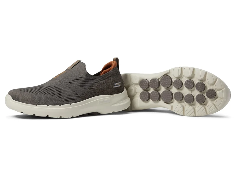 Skechers Men's Gowalk 6-Stretch Fit Slip-On Athletic Performance Walking Shoe Sneaker, Taupe, 8.5 X-Wide