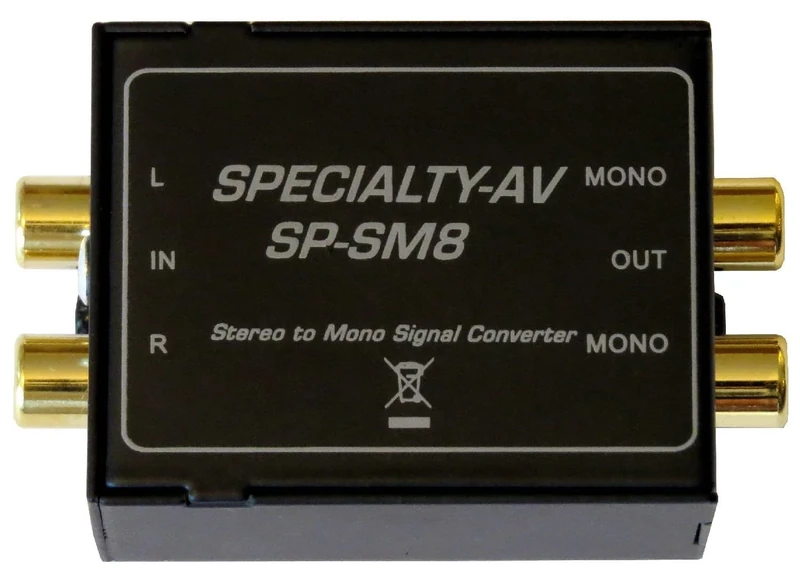 Single Stereo to Dual Mono Audio Converter Mono Out retains L/R Input Isolation - Image 1