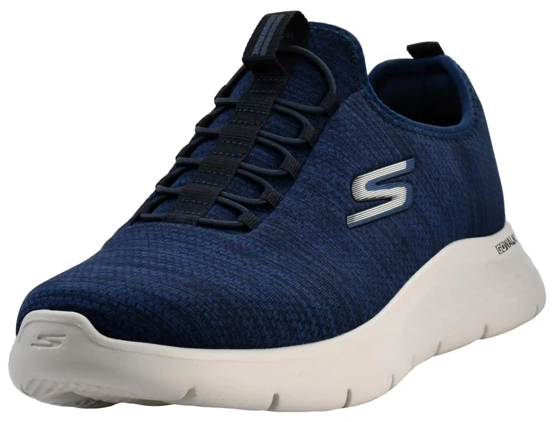 Skechers Men's Gowalk Flex-Athletic Slip-on Casual Walking Shoes with Air Cooled Foam Sneakers, Navy/Blue, 11 UK