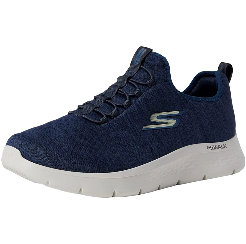Skechers Men's Gowalk Flex-Scarpe Sportive Senza Lacci, Casual, Con Schiuma Raffreddata Ad Aria Sneaker, Navy Blue 2, 41.5 EU X-Larga