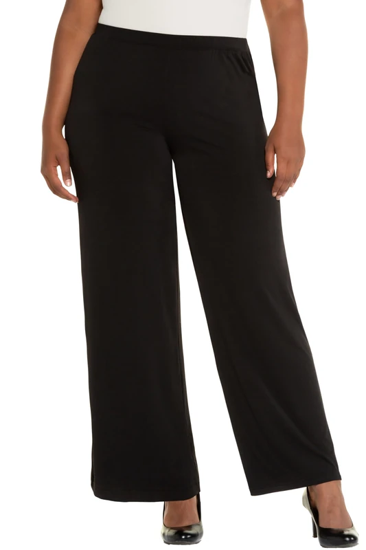 Ulla Popken Jerseyhose Pants, Schwarz