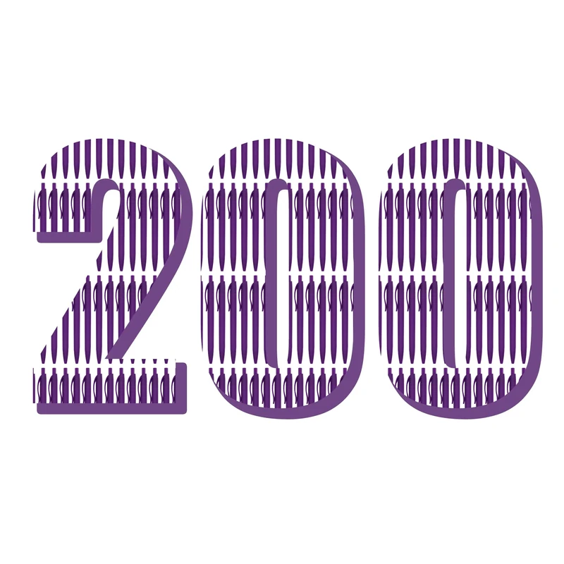 deegtran Pens Bulk, 200 Pack No Bleed Purple Barrel Click Pens, Wholesale Retractable Ballpoint Pens, Pens Medium Point, Smooth Ink Pens, 1.0MM Black Ink