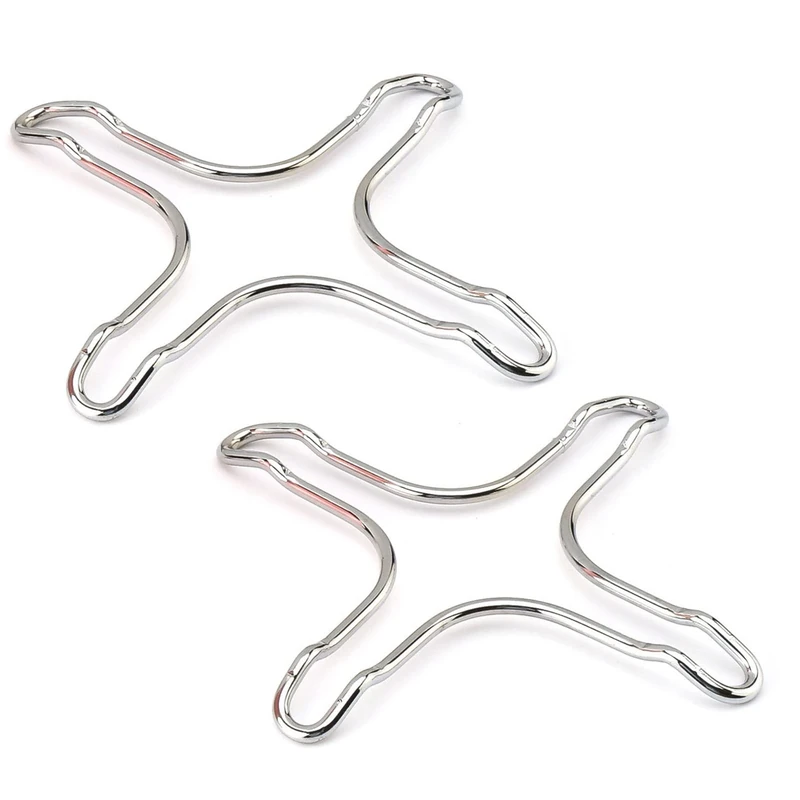 2 Pcs Universal Gas Hob Pan Support Stainless Steel Gas Ring Reducer Trivet Pan Stand Support Coffee Maker Pot Trivet Stand for Gas Hob Pan Stand Gas Hob Stand Gas Stove accessories