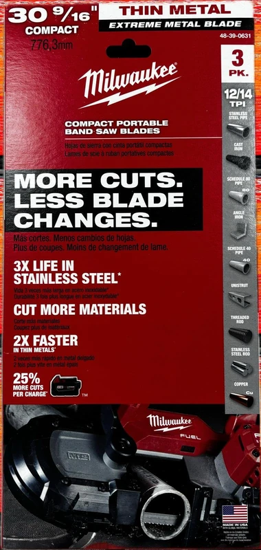 Milwaukee 48390611 Band Saw Blade 1139.83 x 12 - Image 1
