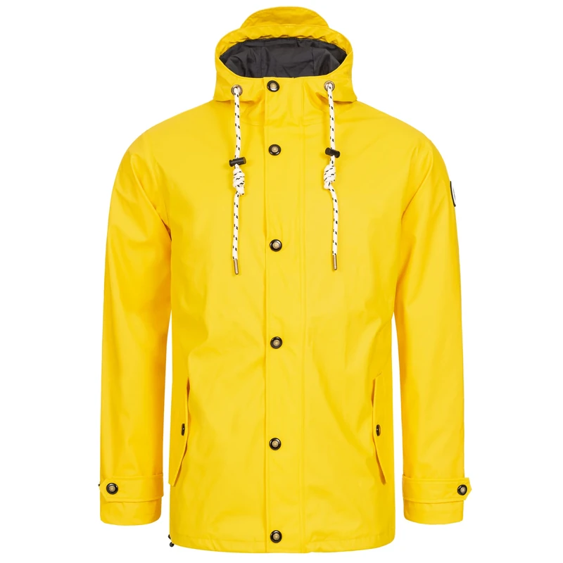 Deproc Active Men's Ankerglut Rain Jacket #Ankerglutreise, Yellow, 5XL
