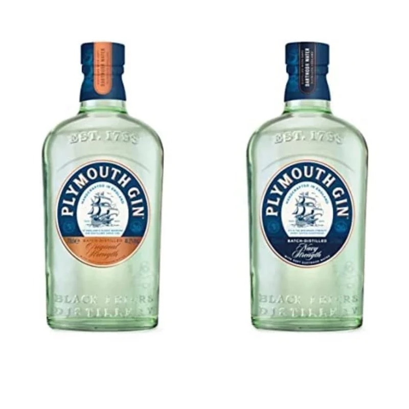PLYMOUTH GIN BUNDLE: PLYMOUTH NAVY STRENGTH GIN 70CL & PLYMOUTH SLOE GIN 70CL
