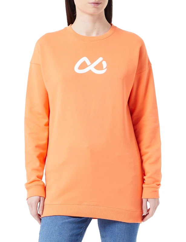 DITCHIL Women's Sweat Simplicity Sweatshirt, Nectarine, S - Image 1