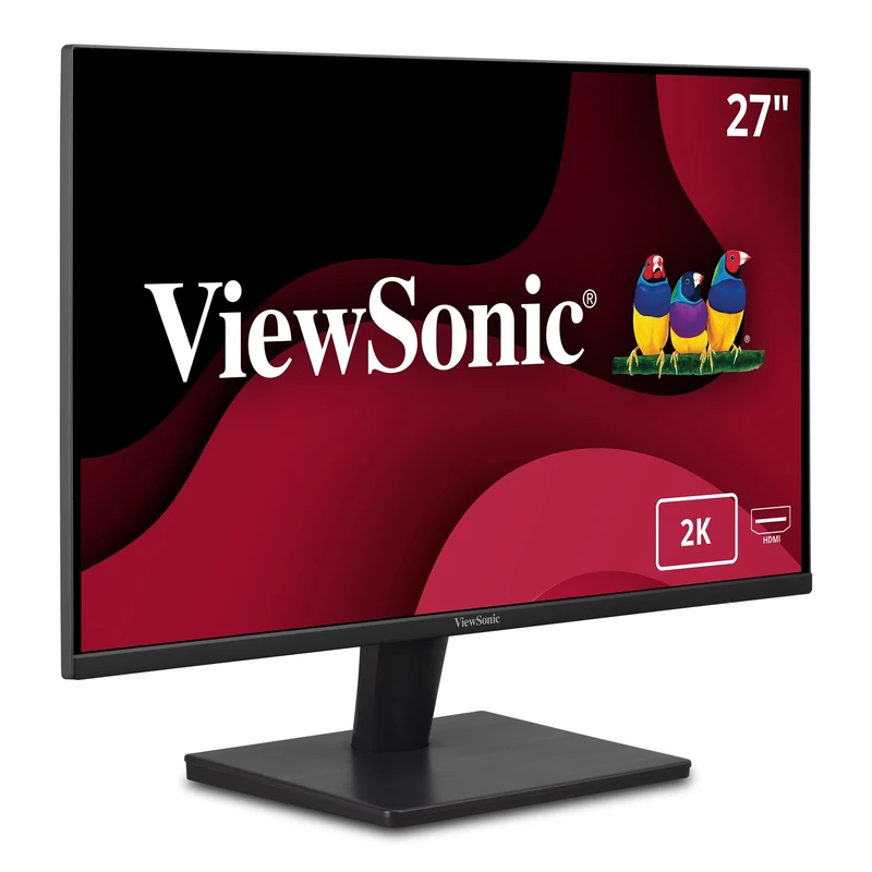 ViewSonic VA2715-2K-MHD 27-inch 2K WQHD Monitor with Frameless Design 2x HDMI, DisplayPort, Speakers, Eye Care for Work and Study at Home