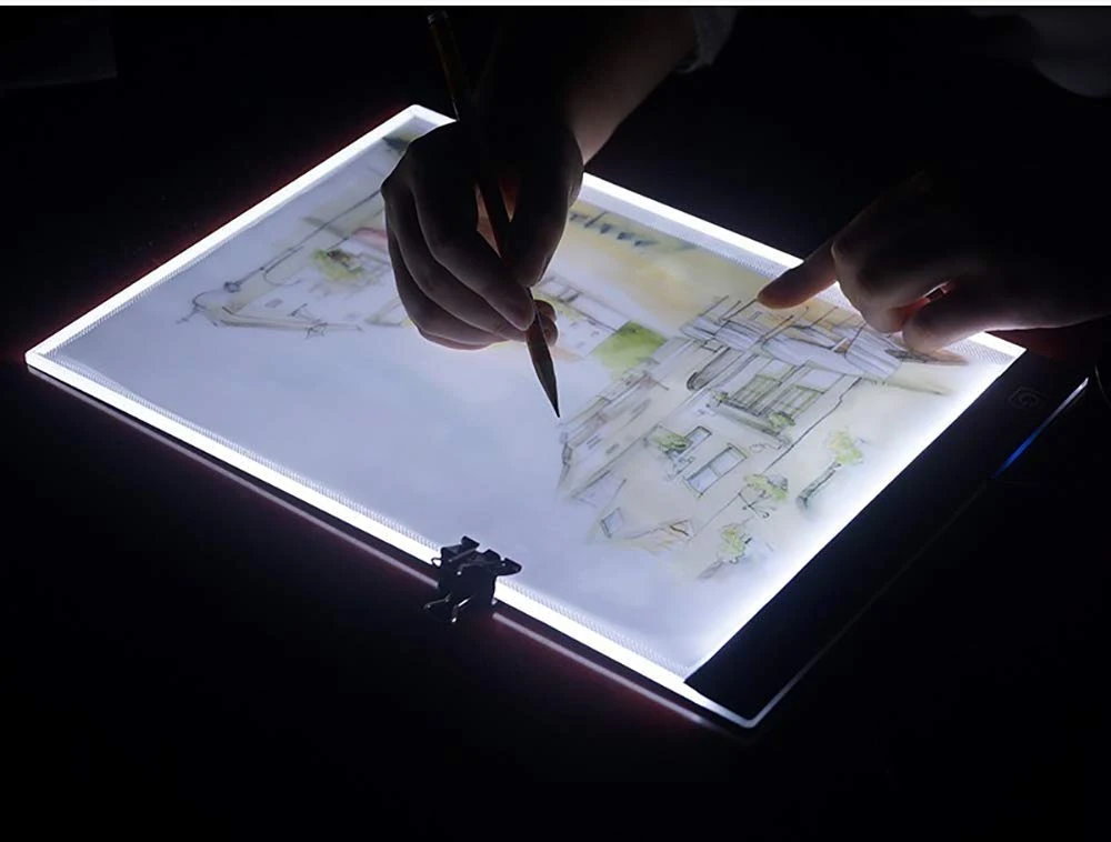 Ultra-Thin A4 Portable LED Light Box Tracer Board Dimmable Art Craft Tracing LightBox Light Pad up for Artists Drawing Sketcher Sketching Animation Stencilling X-ray Viewing Dimond Painting