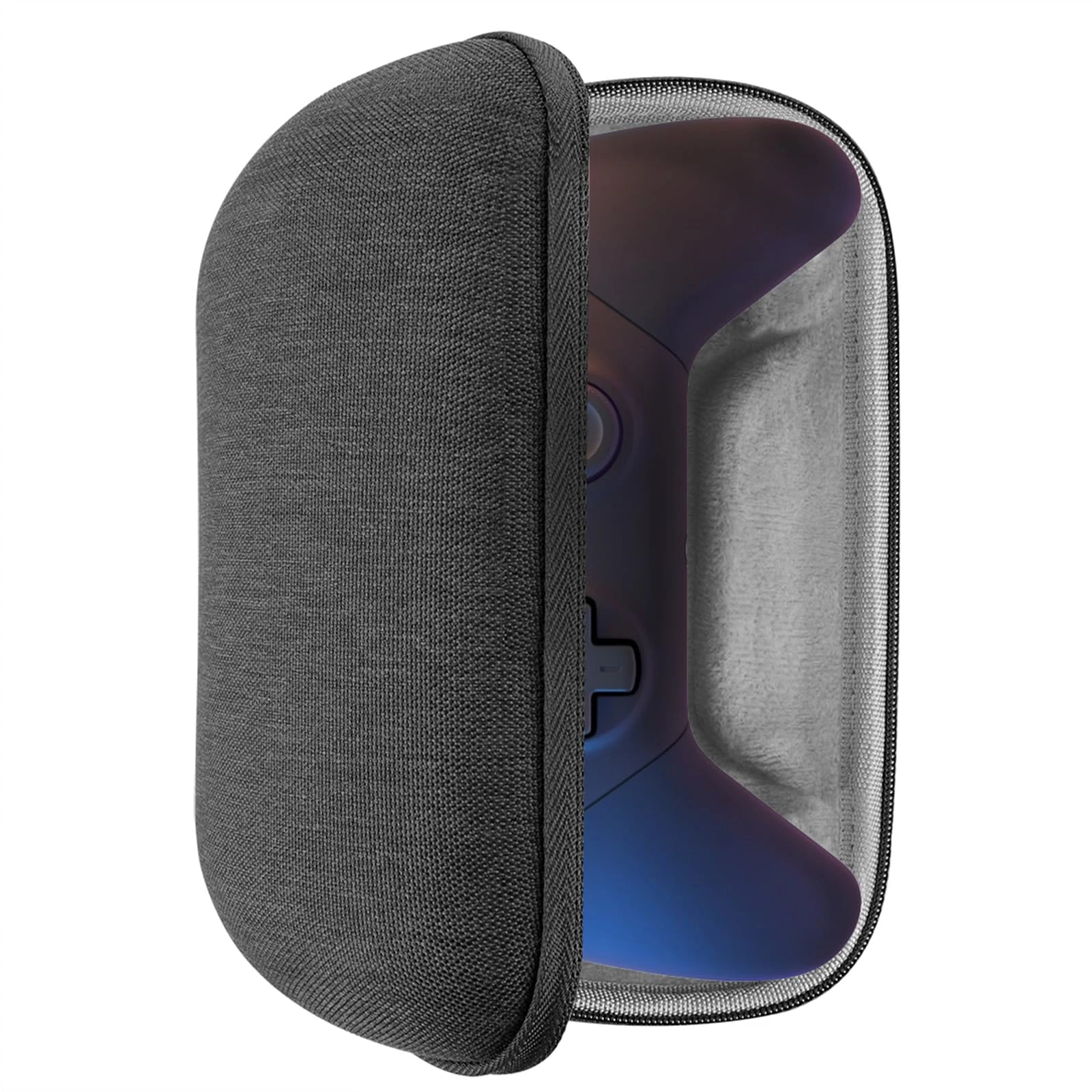GEEKRIA Shield Case Compatible with Luna Controller, Hard Shell Travel Carrying Storage Bag with Internal Mesh Pocket for Charging Cable (Dark Gray)