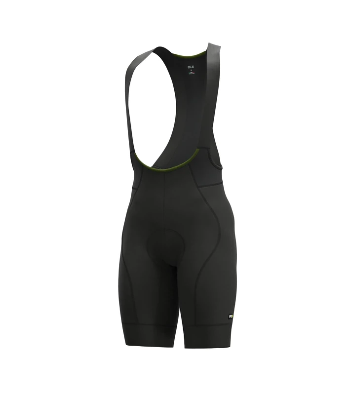 Alé Cycling Men's PRR Green Speed Bib Shorts, Black, 3XL