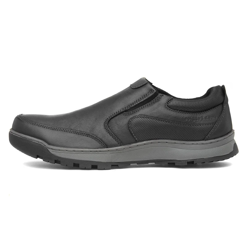 Hush Puppies Male Jasper Slip On Trainer - Black, Size 14