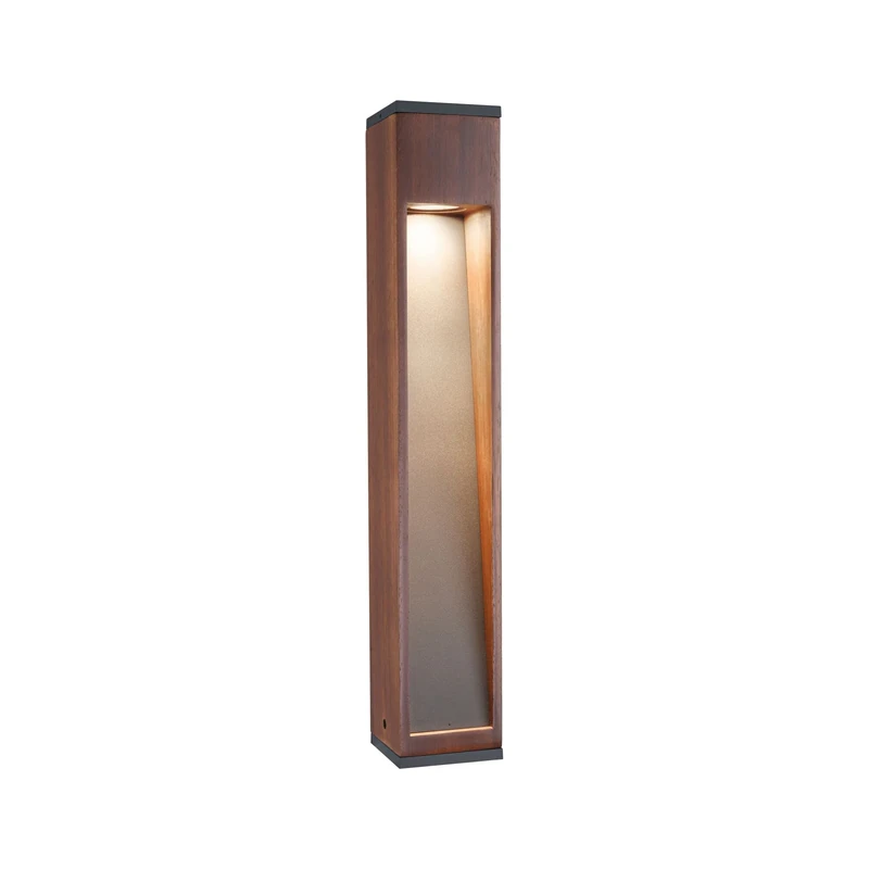 Paulmann 94678 LED outdoor luminaire bollard light Trabia IP44 600mm rectangular incl. 1x3.5 watt outdoor wood 3000K GU10
