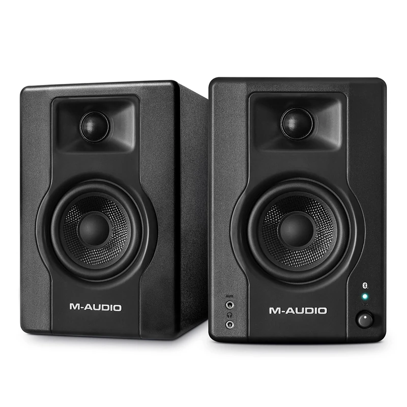 M-AUDIO BX4BT Pair 4.5" Studio Monitors and PC Speakers with Bluetooth for Recording and Multimedia with Music Production Software