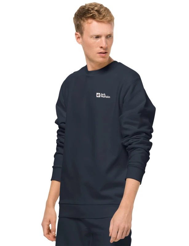 Jack Wolfskin Mens Essential Jumper Night Blue XL
