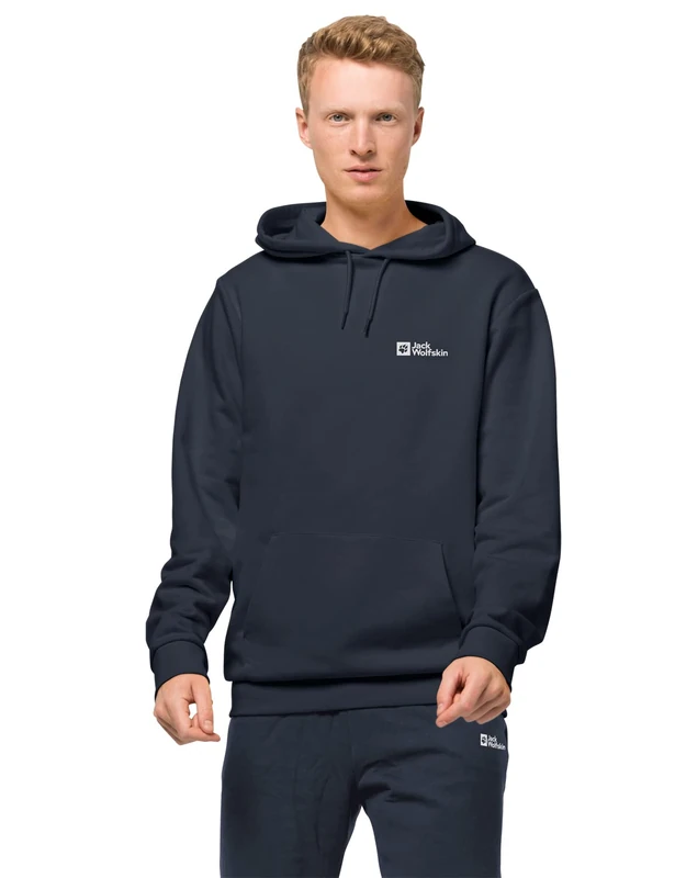 Jack Wolfskin Men's Essential Hoodie - Night Blue, Medium