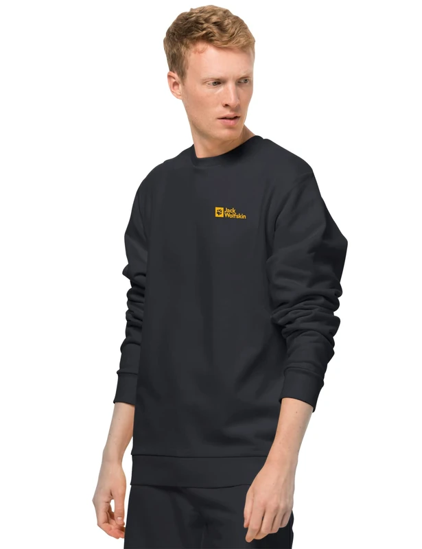 Jack Wolfskin Men's Essential Jumper, Black, M