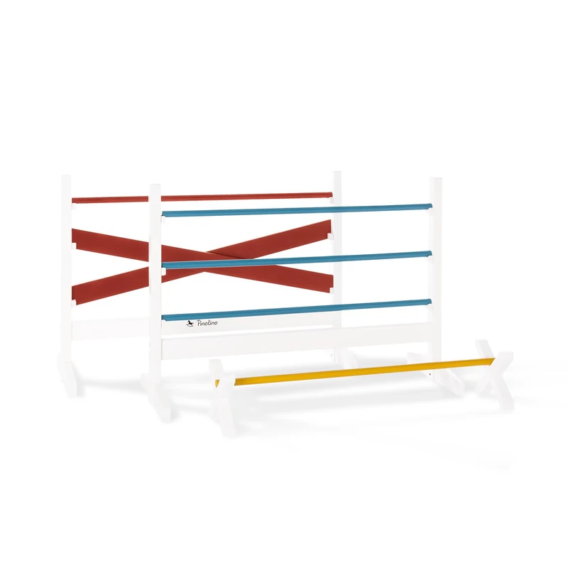 PINOLINO Obstacle Hurdles, Colourful 3+ Jumps & Cavaletti Set
