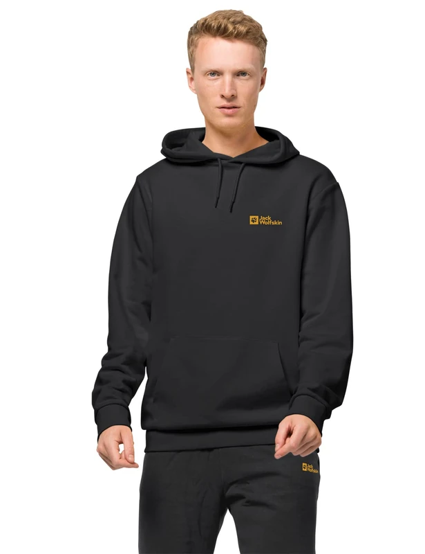Jack Wolfskin Men's Essential Hoodie - Black, S