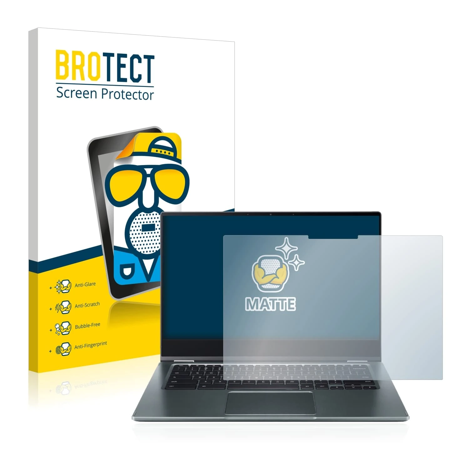 brotect Screen Protector Anti-Glare compatible with Acer Chromebook Spin 514 Screen Protector Matte, Anti-Fingerprint Protection Film