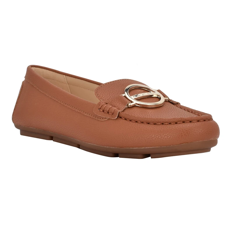 Calvin Klein Women's Layne Loafer Flat, Luggage 259, 7 - Image 1