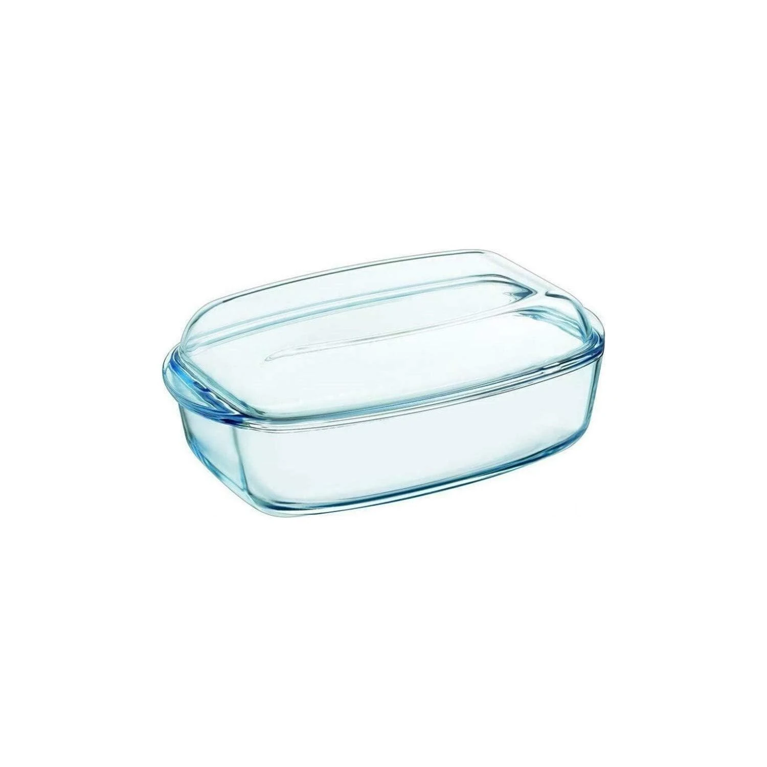 Pyrex 466000 Square Glass Casserole 2.4 L Lid