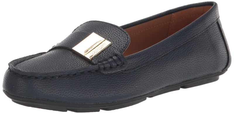 Calvin Klein Women's Lisa Loafer Flat, Navy Blue 409, 2.5 UK