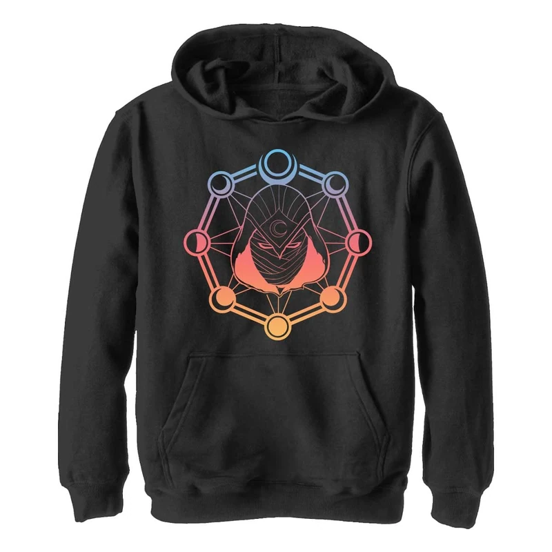 Marvel Unisex Children^Boy's Moon Knight Phases Hoodie, Schwarz, S