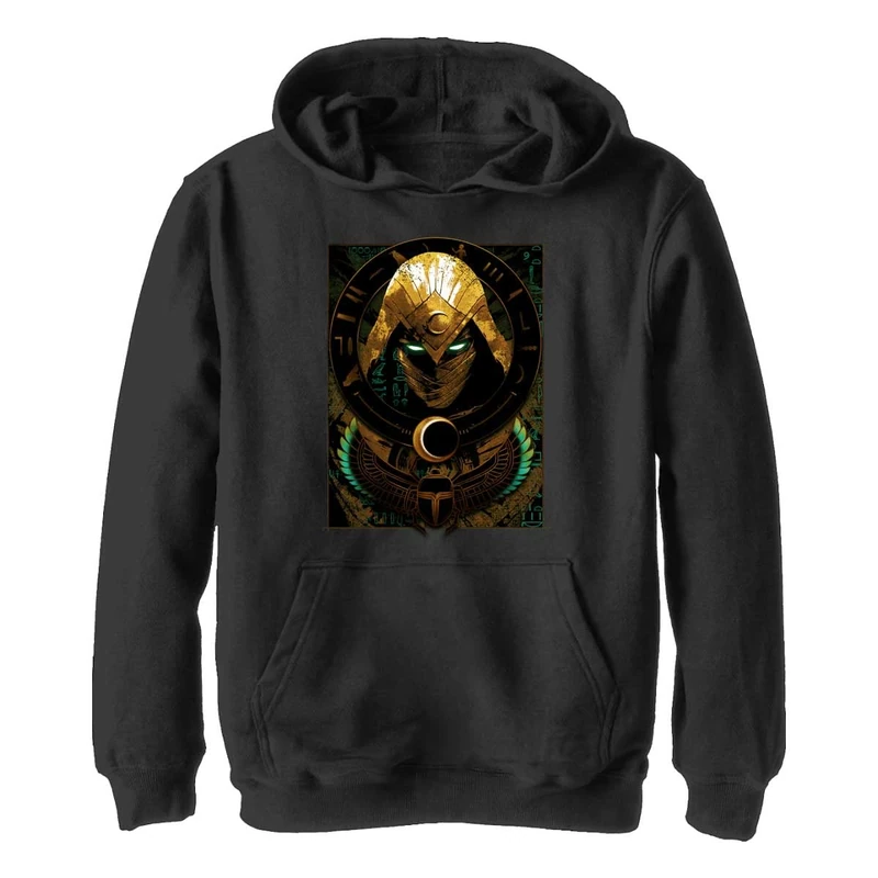 Marvel Unisex Children^Boy's Scarb Moon Hoodie, Schwarz, S