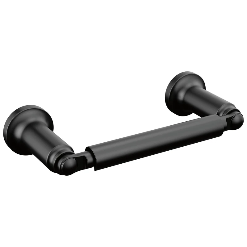 Delta 73550-BL Saylor Bath Hardware Toilet Paper Holder, Matte Black