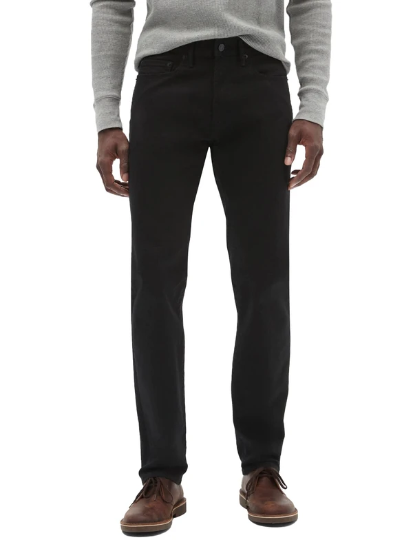 GAP Men's Gapflex Stretch Technology Slim Fit Denim Jeans, True Black, 33W x 32L