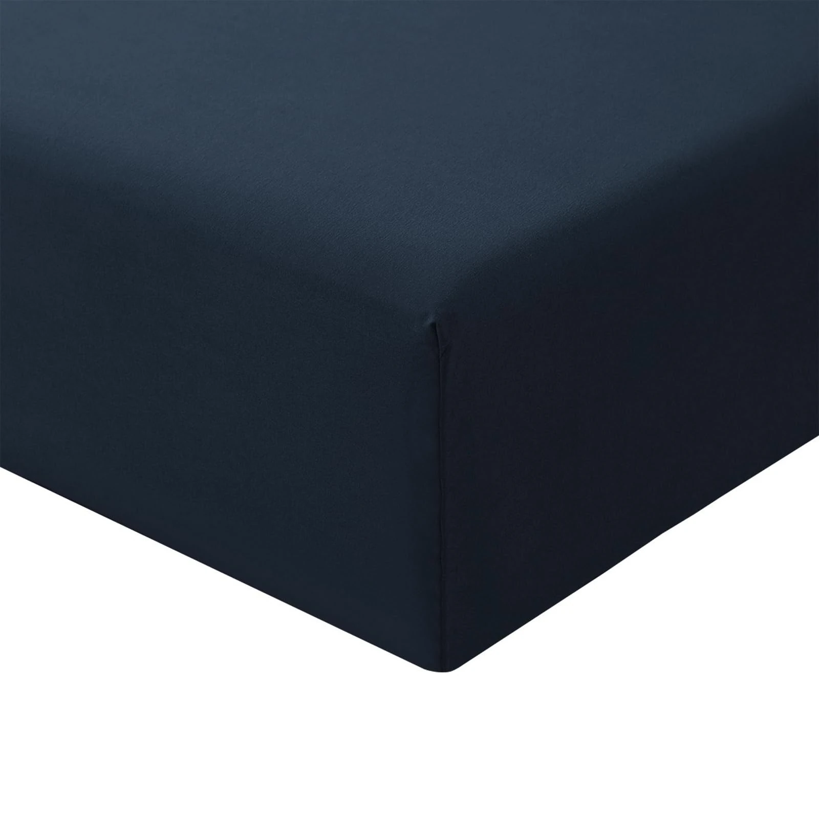 RUIKASI Single Fitted Sheet Deep - Navy Blue Bottom Sheet for Single Size Bed with 40cm 16 Inches Extra Deep Sided Pocket, Soft Microfiber Bedsheet Ultra Deep Fit with Mattress