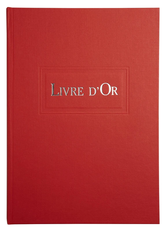 le dauphin - Ref. 39153D - 1 guest book - Canvas exterior and back - A4 vertical format - Dimensions: 29.7 x 21 cm - Title in silver letters - 96 plain white pages - Purple colour