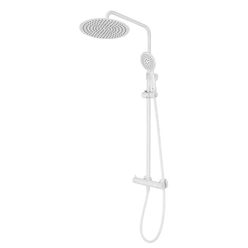 Tiger Twiss, Rainfall shower set with tap, White - Image 1