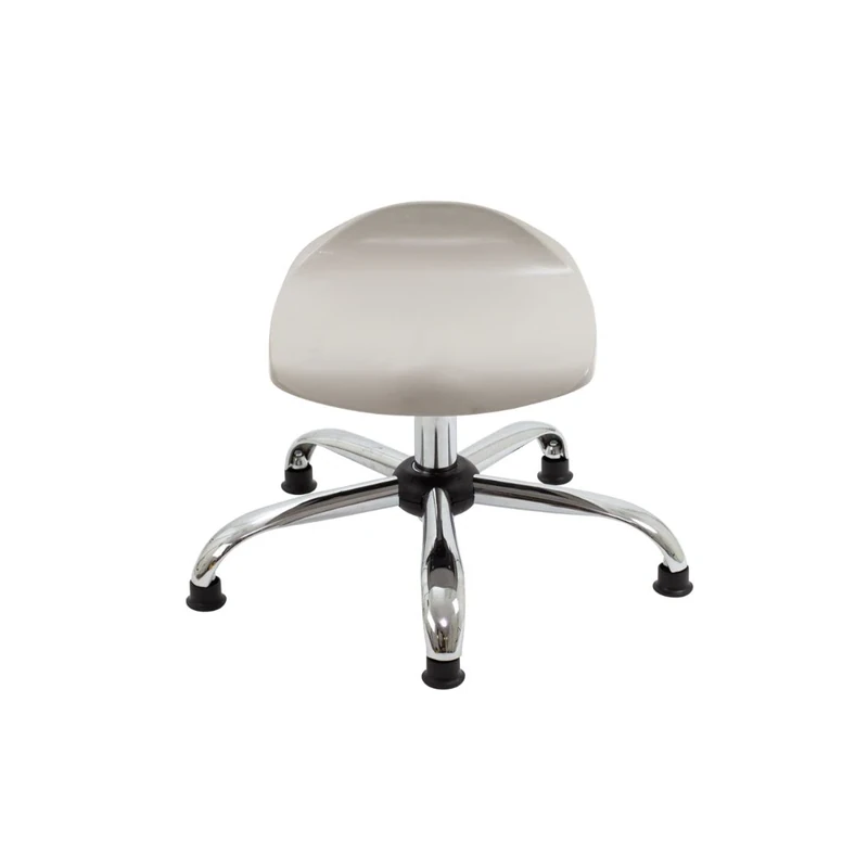 Office Hippo Junior Swivel Stool with Glides, Age 6 to 11 Years, Grey, 60 x 60 x 44.5 to 50 cm