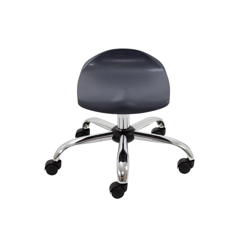 Office Hippo Junior Swivel Stool, Age 6 to 11 Years, Charcoal Grey, 60 x 60 x 44.5 to 50 cm
