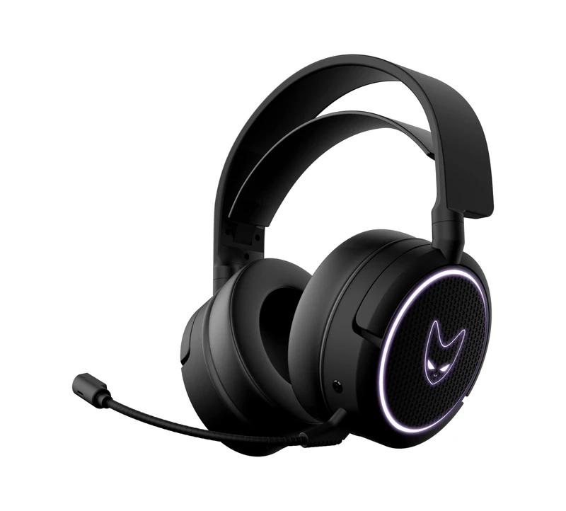 Oversteel - Kanthal Wireless Gaming Headset 7.1, Built-in Microphone, 20-hour Battery Life, PC/PS5/PS4/Xbox/Switch Compatible, Black - Image 1