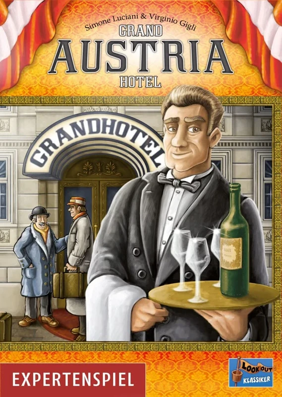 Lookout Spiele Asmodee Grand Austria Hotel Edition 2022 Expert Game Board Game 2-4 Players From 12+ Yrs 90+ Minutes German Very Large, Multicoloured, Colourful