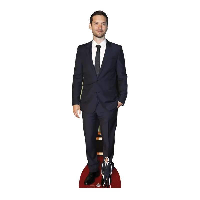 STAR CUTOUTS CS940 Tobey Maguire Red Carpet Lifesize Cardboard Cutout With Free Mini, Regular