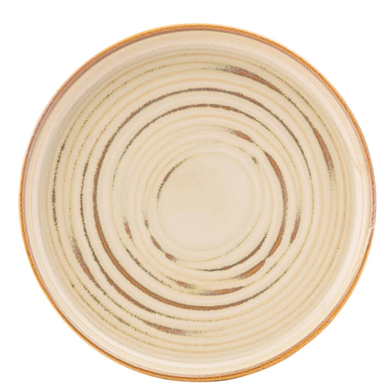 Utopia Santo Taupe Coupe Plate 7inch / 17.5cm, Pack of 6