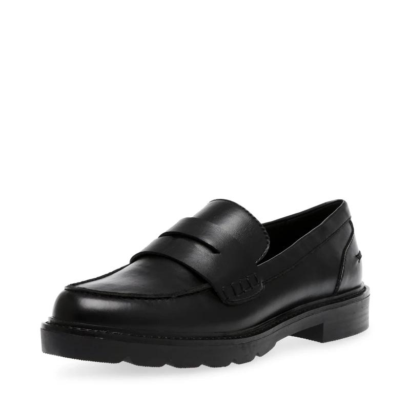 Anne Klein Women's Emmylou Loafer Flat, Black Pu, 5.5 UK