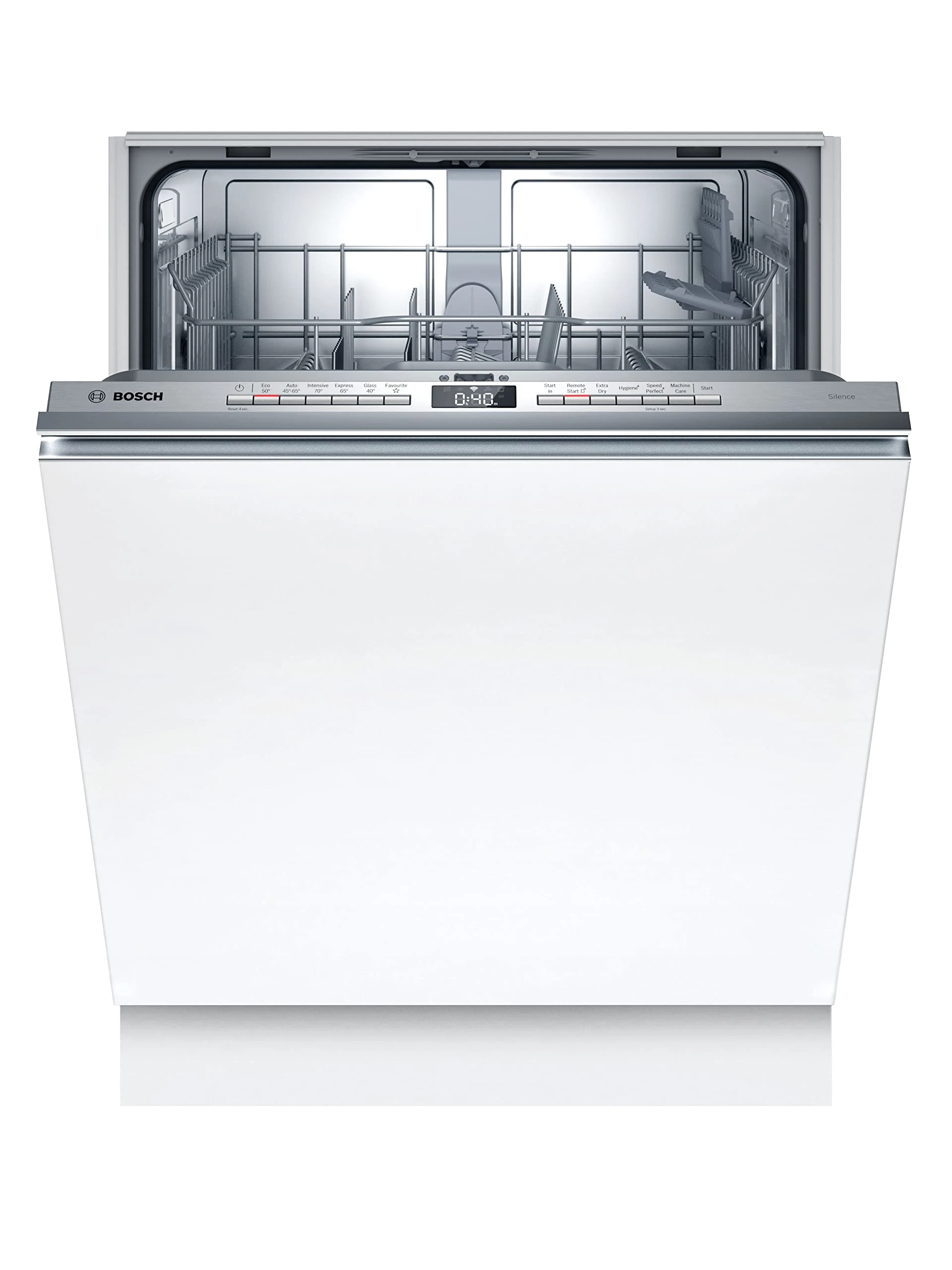 Bosch Serie 4 SMV4HTX27G Fully Integrated Dishwasher, Home Connect, ExtraDry, InfoLight, VarioFlex Baskets, Silence on Demand, 60 cm