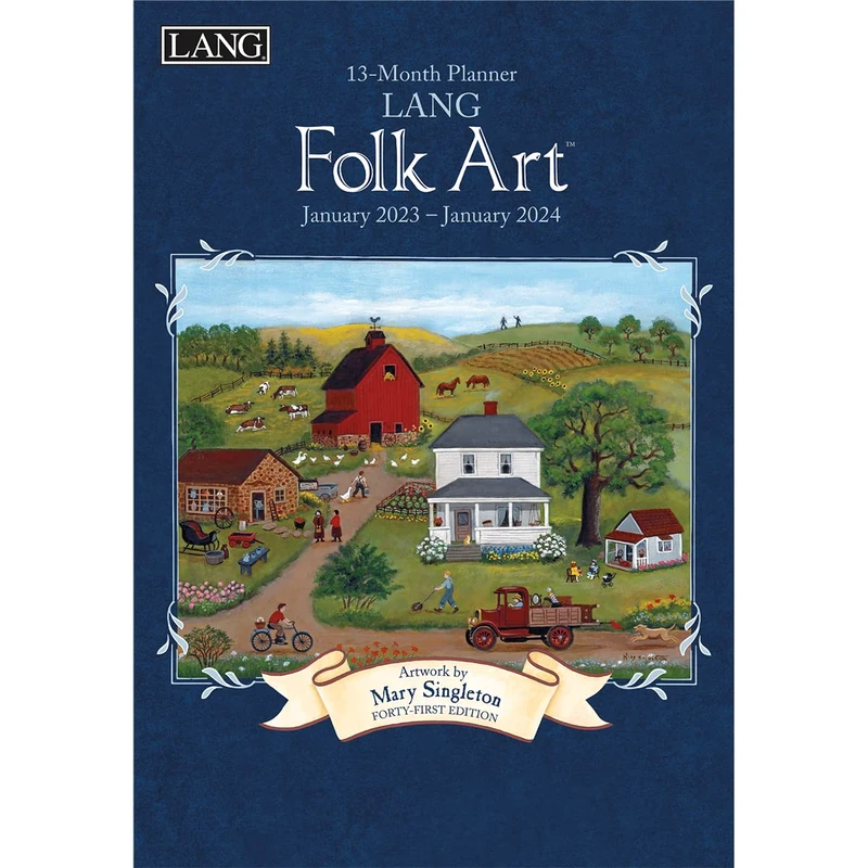 LANG LANG FOLK ART™ 2023 MONTHLY PLANNER (23991012099) - Image 1