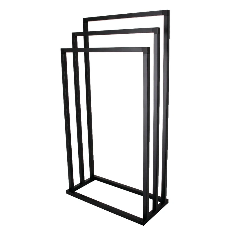 Kingston Brass SCC8330 Edenscape Freestanding 3-Tier Towel Rack, Matte Black