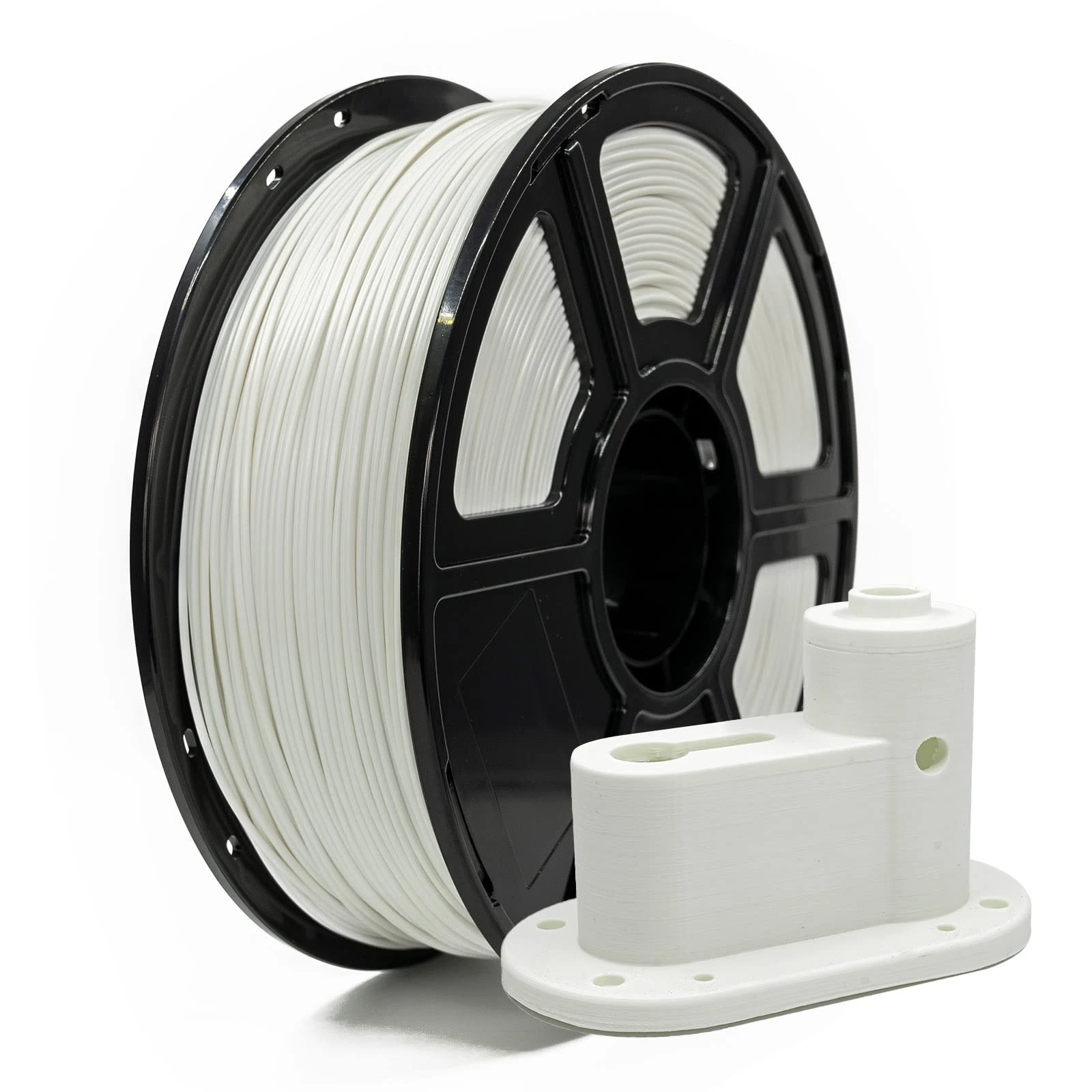 Flashforge ASA Filament 1.75mm 1kg Spool-Dimensional Accuracy +/- 0.02mm, High UV Resistance & Excellent Temperature Resistance, Perfect for Printing Outdoor Functional Parts (White, ASA)