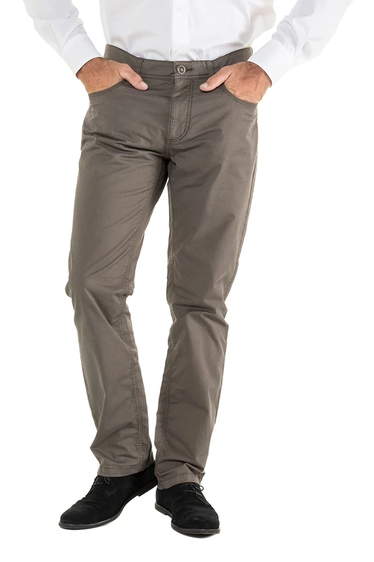 JP 1880 Men's 5-Pocket Hose, Elastischer Bund, Regular Fit, Khaki, 50W x 36L