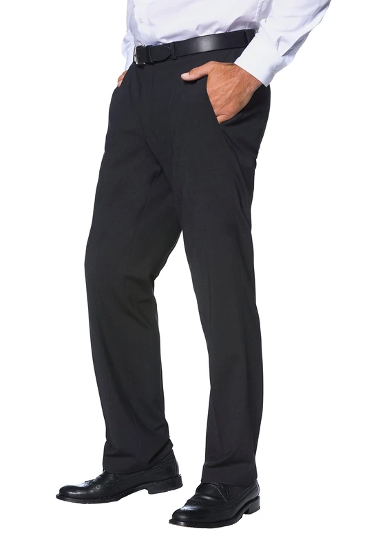 JP 1880 Men's Zeus Flexnamic Business Trousers, Charcoal, 38 W/32 L