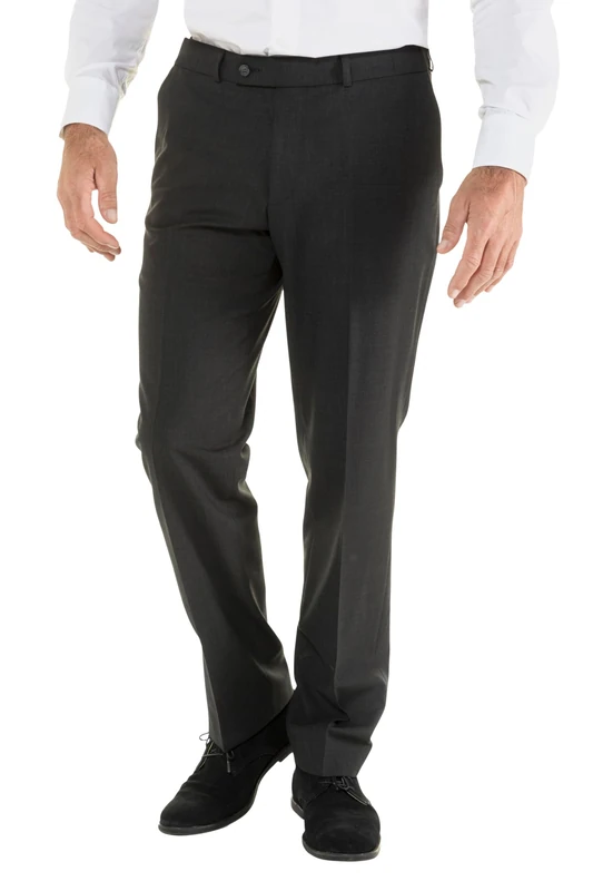 JP 1880 Men's Autofahrerhose Zeus Flexnamic Business Trousers, Charcoal, 33 W/32 L