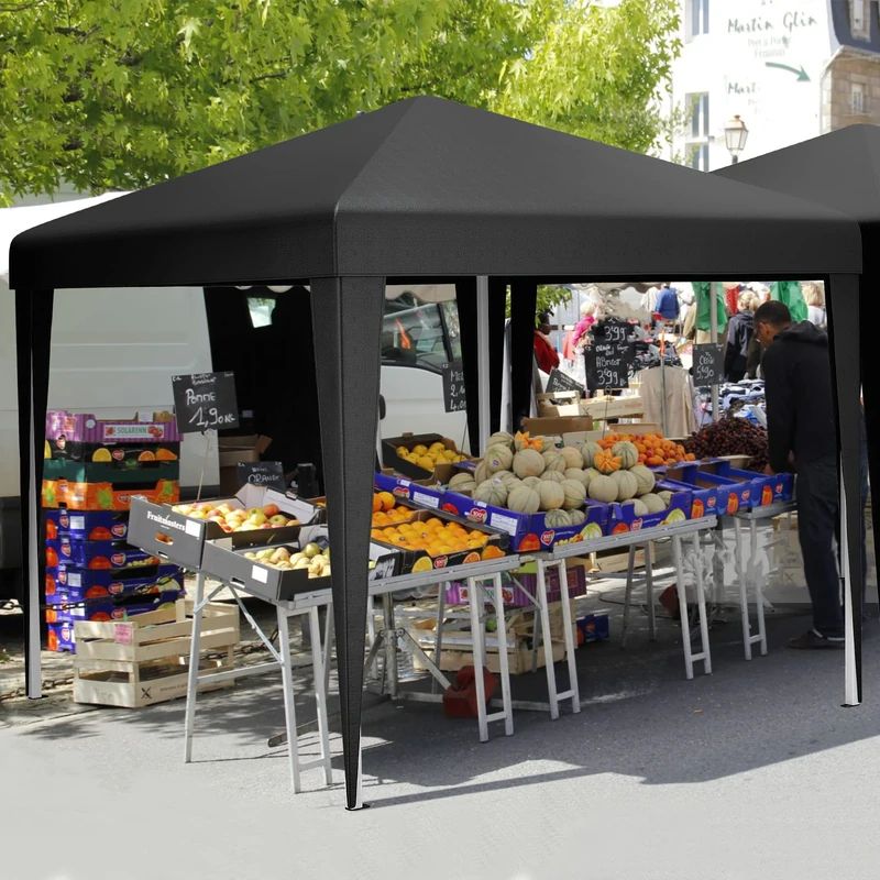 YITAHOME 3x3Meter Instant Heavy Duty Pop Up Gazebo, Folding Garden Camping Party Tent Canopy Marquee with Roller Bag