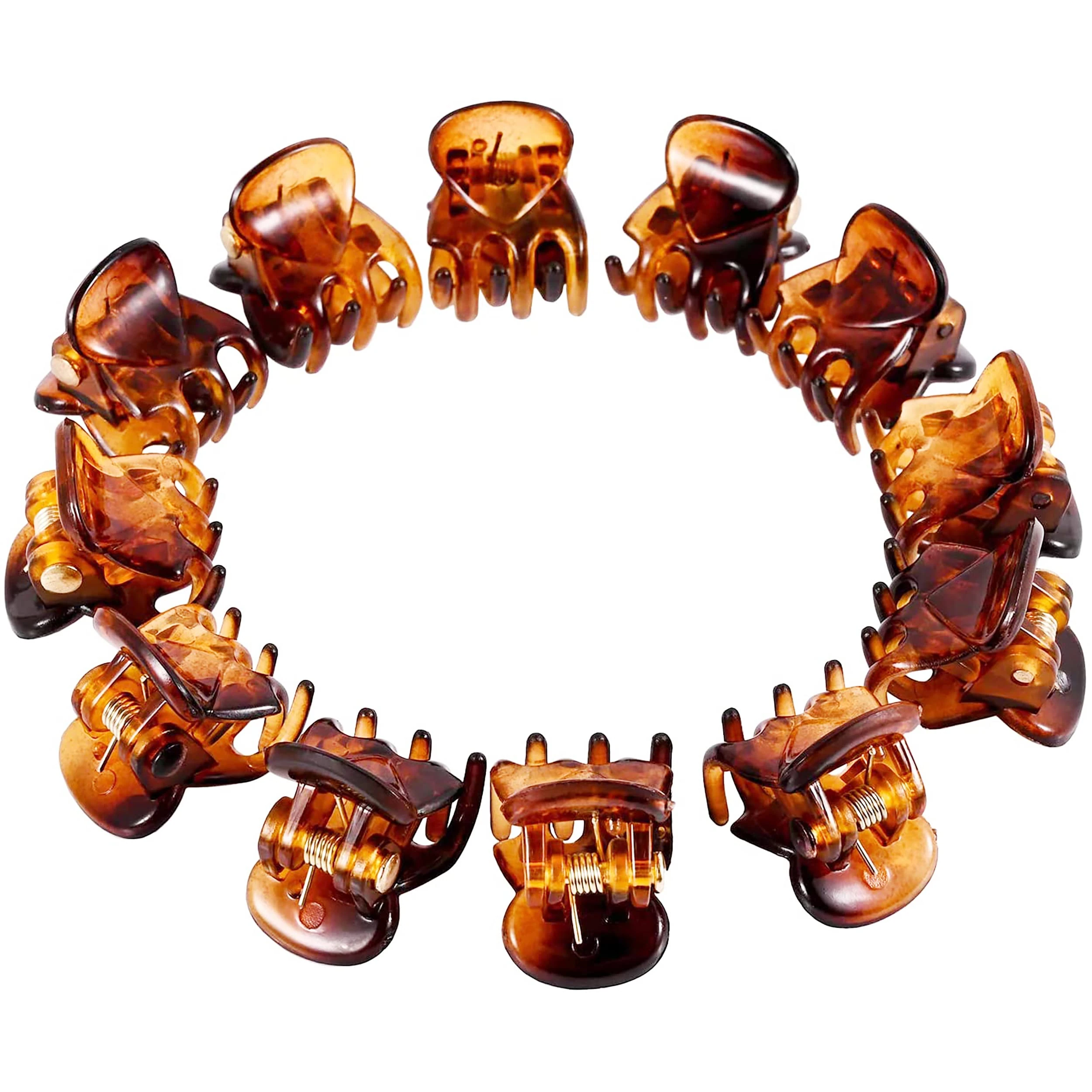 Hair Claw Clip 12 Piece Mini Plastic Claw Clips - Small Hair Accessories for Girls & Women